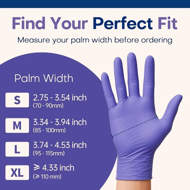 Gants en nitrile souple violet - Exam Glove Nitrile avis et prix